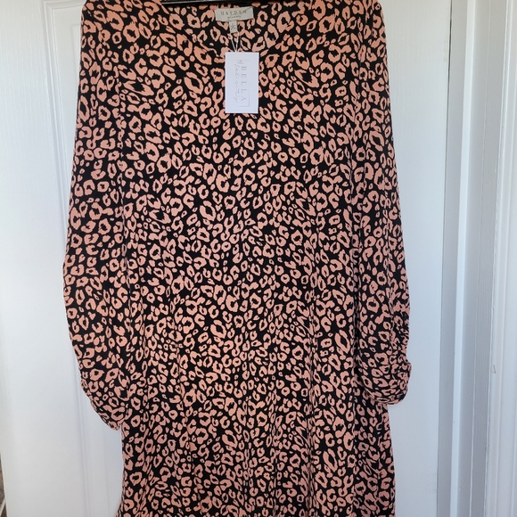 HAYDEN L.A leopard A-line dress size L - Picture 2 of 4